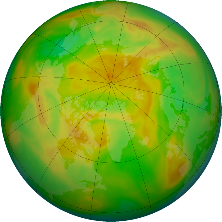 Arctic ozone map for 21 May 2014